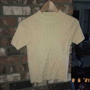 ✨ SIMPLE VINTAGE MOCK NECK T-SHIRT✨